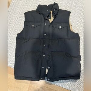 Men’s Jcrew puffer vest Black Large